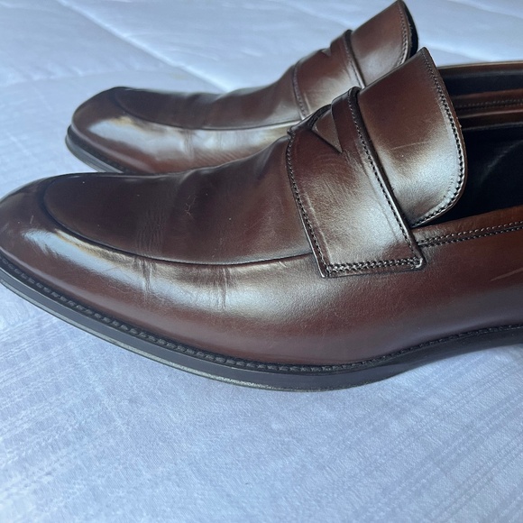 Brown Penny Loafers To Boot "Francis" size 8 1/2 - Picture 4 of 12